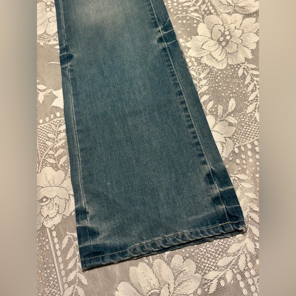 Jordache Y2K Distressed Light Blue Boot Cut Jeans - Picture 2 of 9